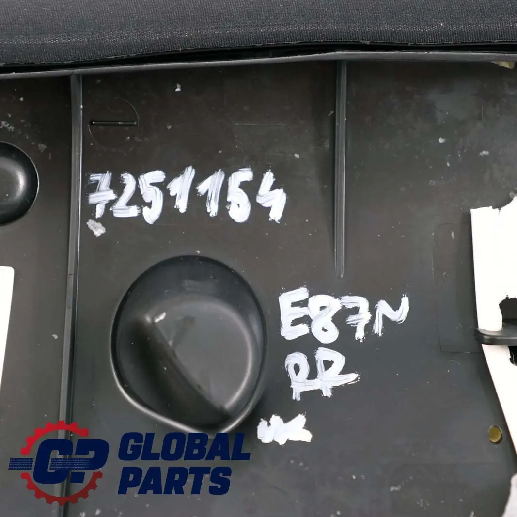 Rücksitz Hinten Sitz Seitenteil Links Bezug Leder Schwarz für BMW 1 er E87 LCI mit Teilenummer 7251154 BMW 1 er E87 LCI Rücksitz Hinten Sitz Seitenteil Links Bezug Leder Schwarz - SKU 7251154 - Teilenummer 7251154