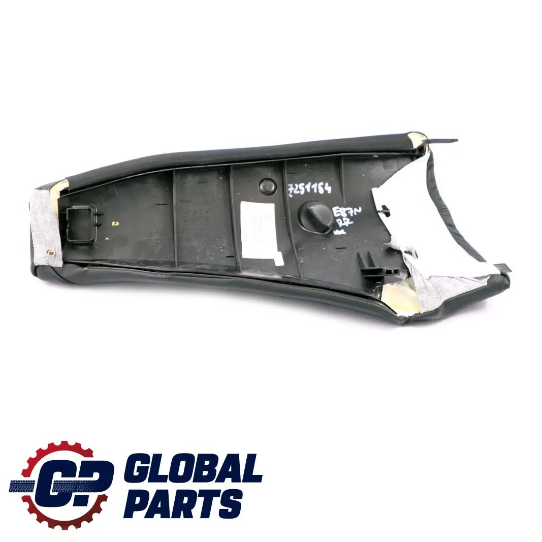 Asiento Trasero Lateral Derecho Embellecedor Panel Cuero para BMW E87 LCI con número de pieza 7251154 BMW E87 LCI Asiento Trasero Lateral Derecho Embellecedor Panel Cuero - SKU 7251154 - Número de pieza 7251154
