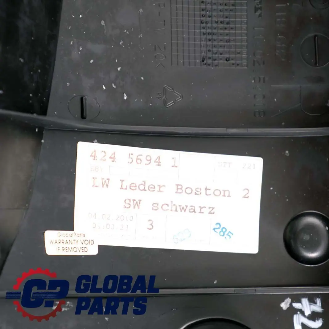 Rücksitz Hinten Sitz Seitenteil Links Bezug Leder Schwarz für BMW 1 er E87 LCI mit Teilenummer 7251154 BMW 1 er E87 LCI Rücksitz Hinten Sitz Seitenteil Links Bezug Leder Schwarz - SKU 7251154 - Teilenummer 7251154
