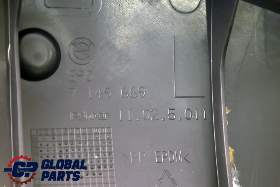 BMW 3 E90 Saloon Rear Seat Left N/S Side Finisher Leather Impuls Anthracite - SKU 7251941 - Part number 7251941