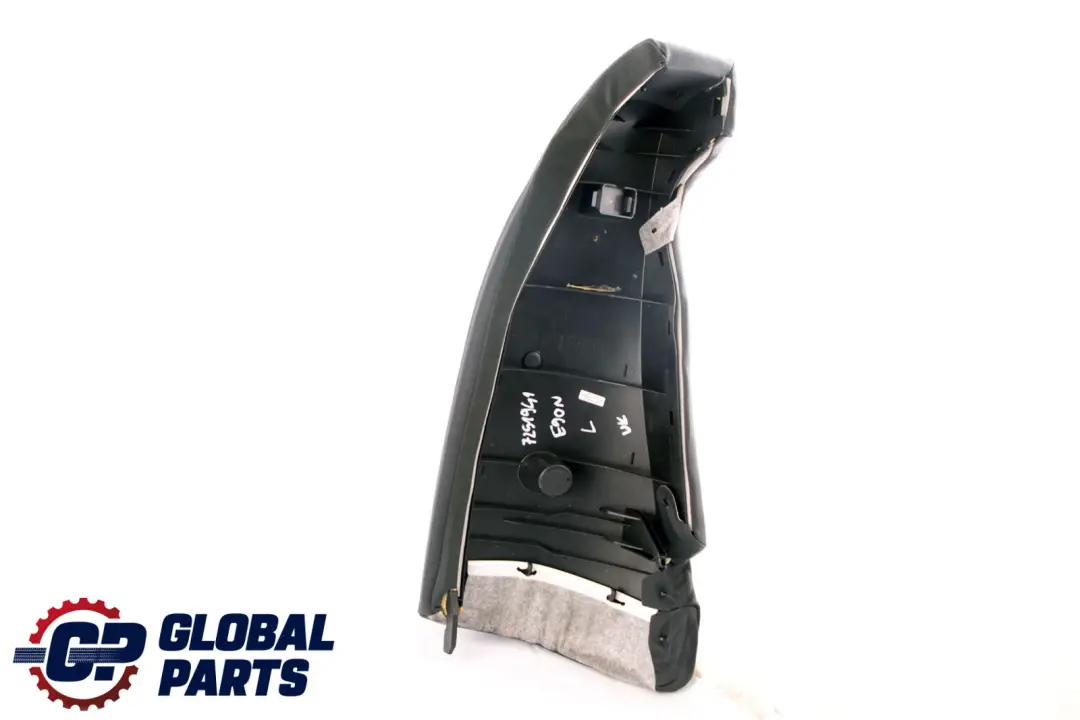 Left N/S Side Finisher Leather Impuls Anthracite to BMW 3 E90 Saloon Rear Seat with Part number 7251941 BMW 3 E90 Saloon Rear Seat Left N/S Side Finisher Leather Impuls Anthracite - SKU 7251941 - Part number 7251941