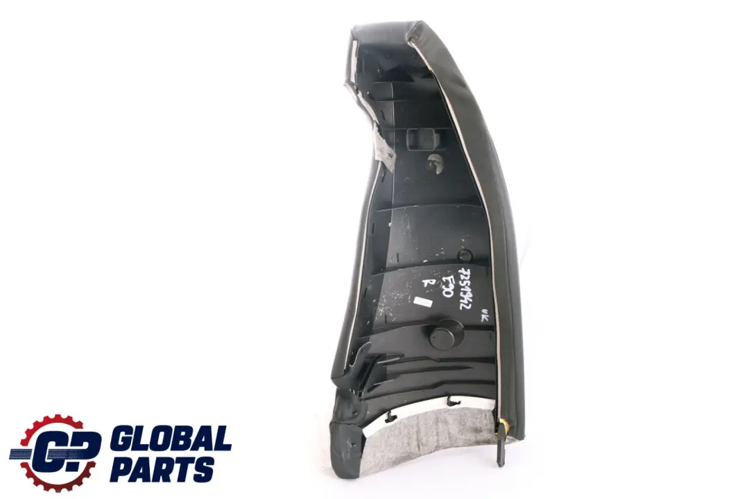 BMW 3 E90 Saloon Rear Seat Right O/S Side Finisher Leather Impuls Anthracite - SKU 7251942 - Part number 7251942