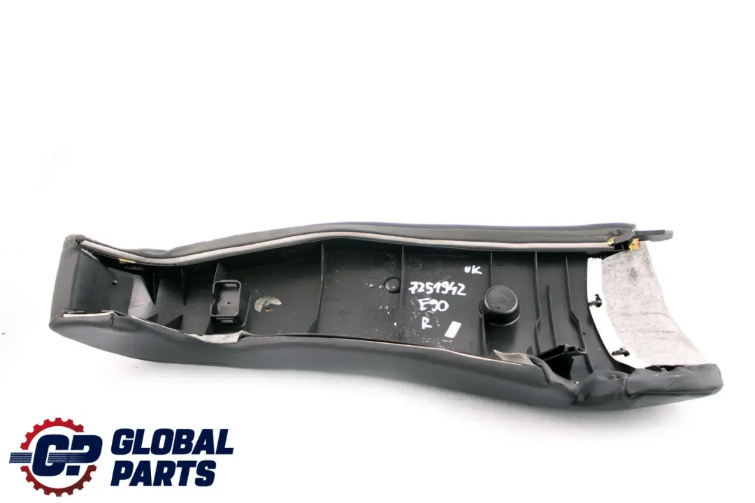 Right O/S Side Finisher Leather Impuls Anthracite to BMW 3 E90 Saloon Rear Seat with Part number 7251942 BMW 3 E90 Saloon Rear Seat Right O/S Side Finisher Leather Impuls Anthracite - SKU 7251942 - Part number 7251942