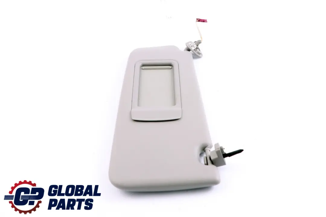 BMW 3 Series E90 E91 Left N/S Leather Illuminated Sun Visor Mirror Grau Grey - SKU 7252007 - Part number 7252007