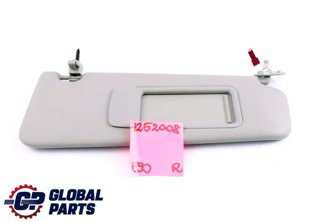  Sun Visor BMW X1 E84 E90 E90N E91 E91N LCI With Mirror Right Grau O/S - SKU 7252008 - Part number 7252008