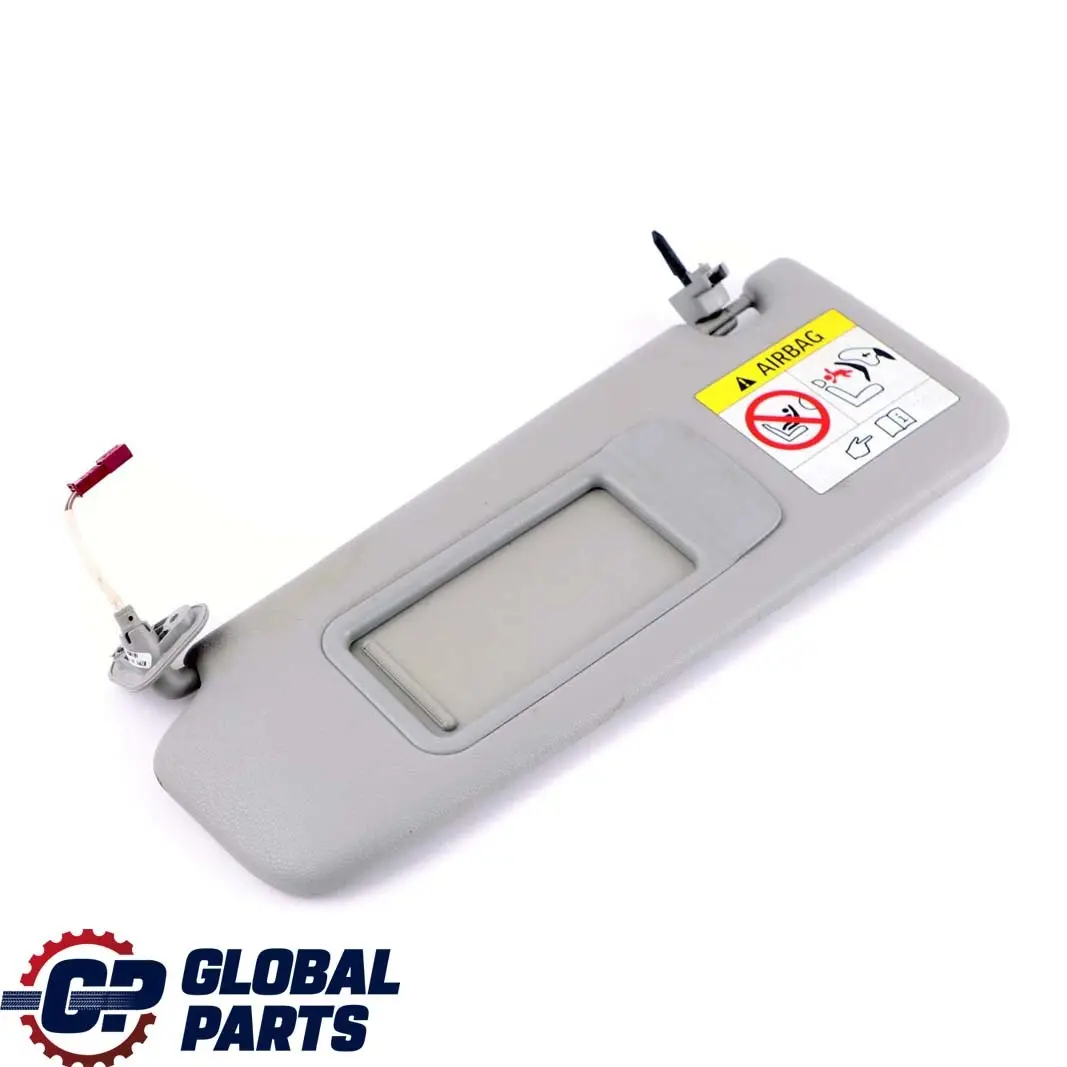 BMW X1 3 er E84 E90 E90N E91 E91N LCI Sonnenblende Mit Spiegel Link Grau - SKU 7252009-2 - Teilenummer 7252009