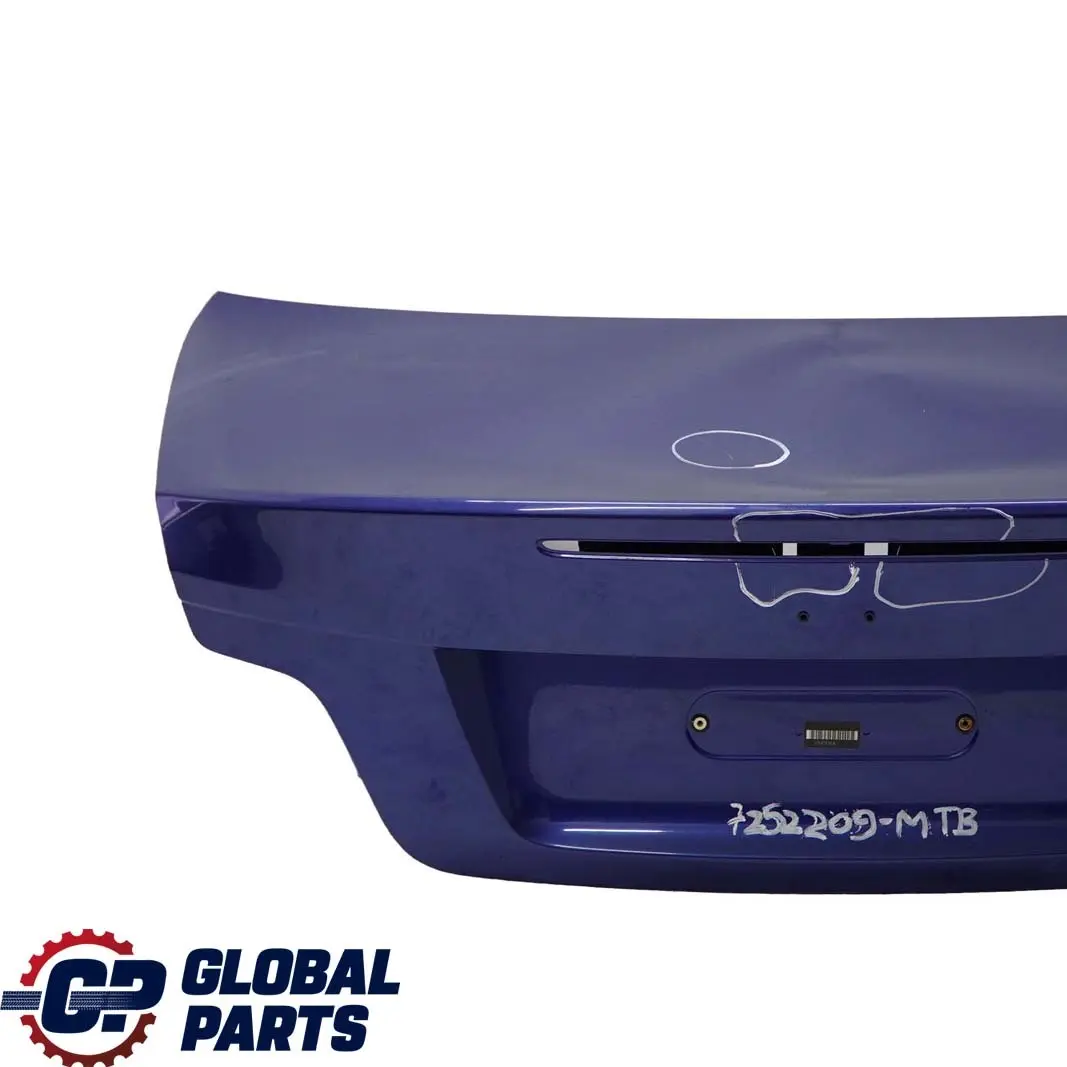 Coupé Tailgate Bootlid Boot Lid Montegoblau Blue Metallic - A51 to BMW 1 E82 with Part number 7252209 BMW 1 E82 Coupé Tailgate Bootlid Boot Lid Montegoblau Blue Metallic - A51 - SKU 7252209-MTB - Part number 7252209