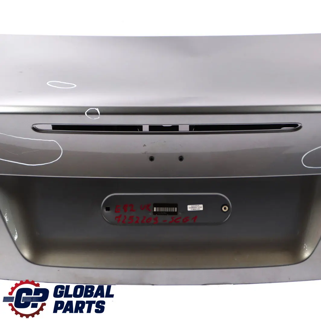 BMW 1 E82 Coupe Tailgate Bootlid Boot Trunk Lid Spacegrau Space Grey - A52 - SKU 7252209-SCG1 - Part number 7252209