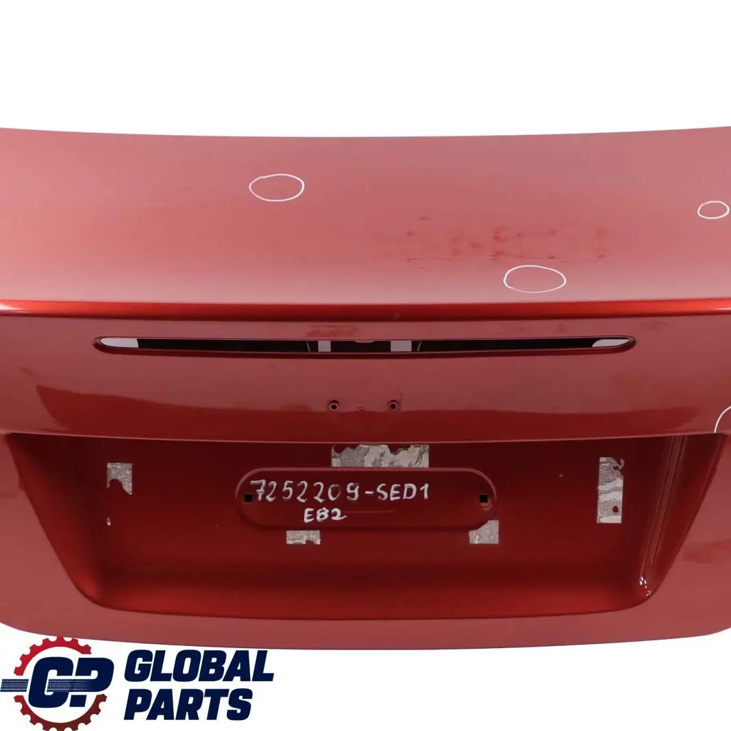 Bootlid Rear Boot Trunk Lid Sedonarot Sedona Red to BMW E82 Coupe Tailgate with Part number 7252209 BMW E82 Coupe Tailgate Bootlid Rear Boot Trunk Lid Sedonarot Sedona Red - SKU 7252209-SED1 - Part number 7252209