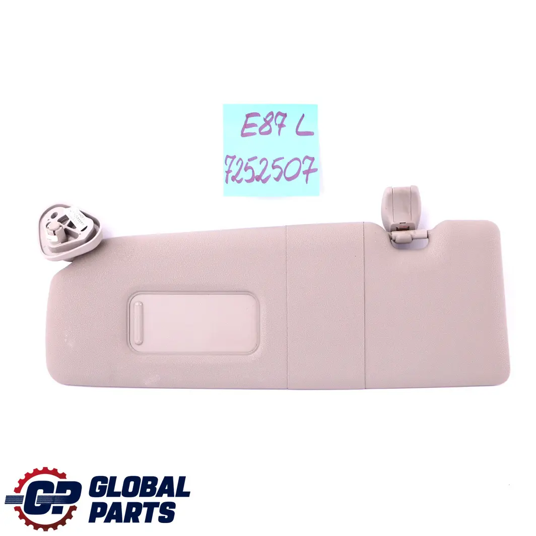 BMW 1 er E81 E82 E87 LCI Sonnenblende mit Spiegel Links Beige - SKU 7252507 - Teilenummer 7252507