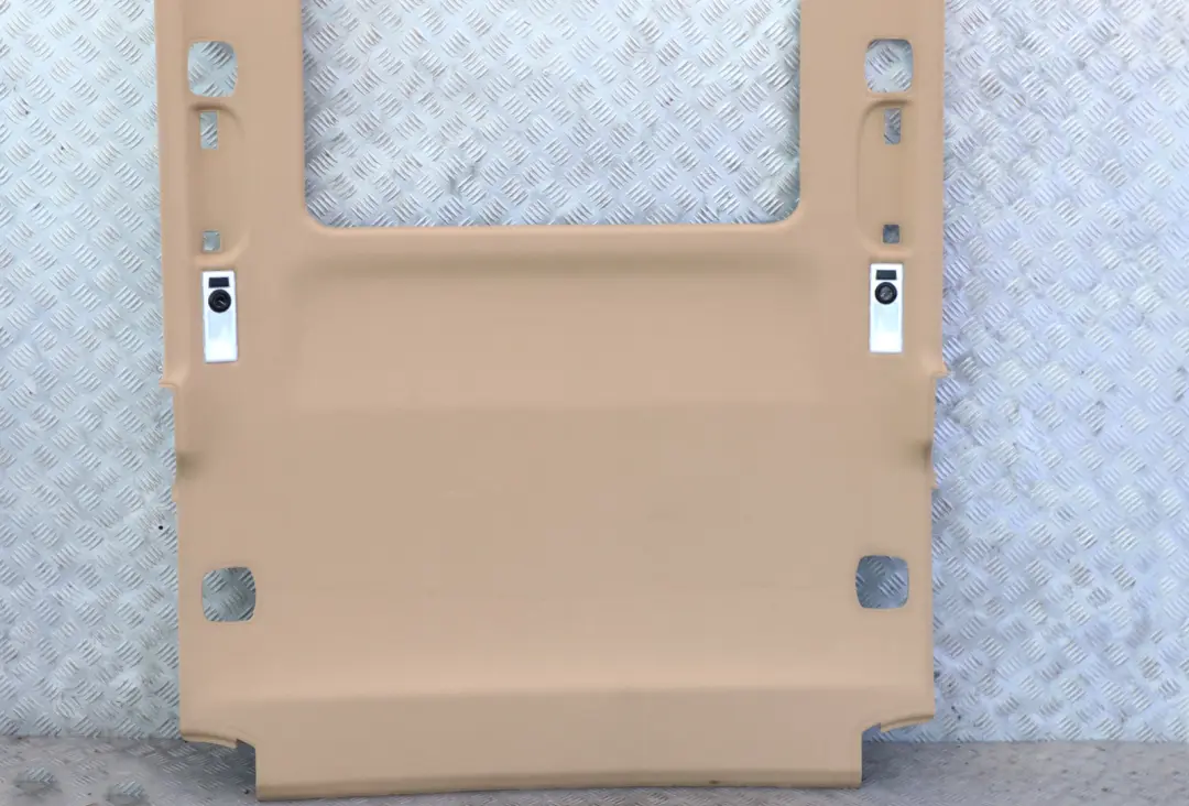 Genuine BMW 3 Series E91 Panorama Headlining Moulded Roof Lining Beige to with Part number 7252700 Genuine BMW 3 Series E91 Panorama Headlining Moulded Roof Lining Beige - SKU 7252700 - Part number 7252700