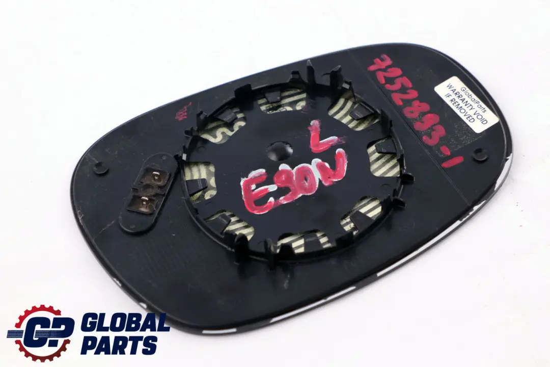 Izquierda Espejo de Ala de Vidrio con Calefaccion para BMW E87 E90 E91 LCI con número de pieza 7252893 BMW E87 E90 E91 LCI Izquierda Espejo de Ala de Vidrio con Calefaccion - SKU 7252893-1 - Número de pieza 7252893