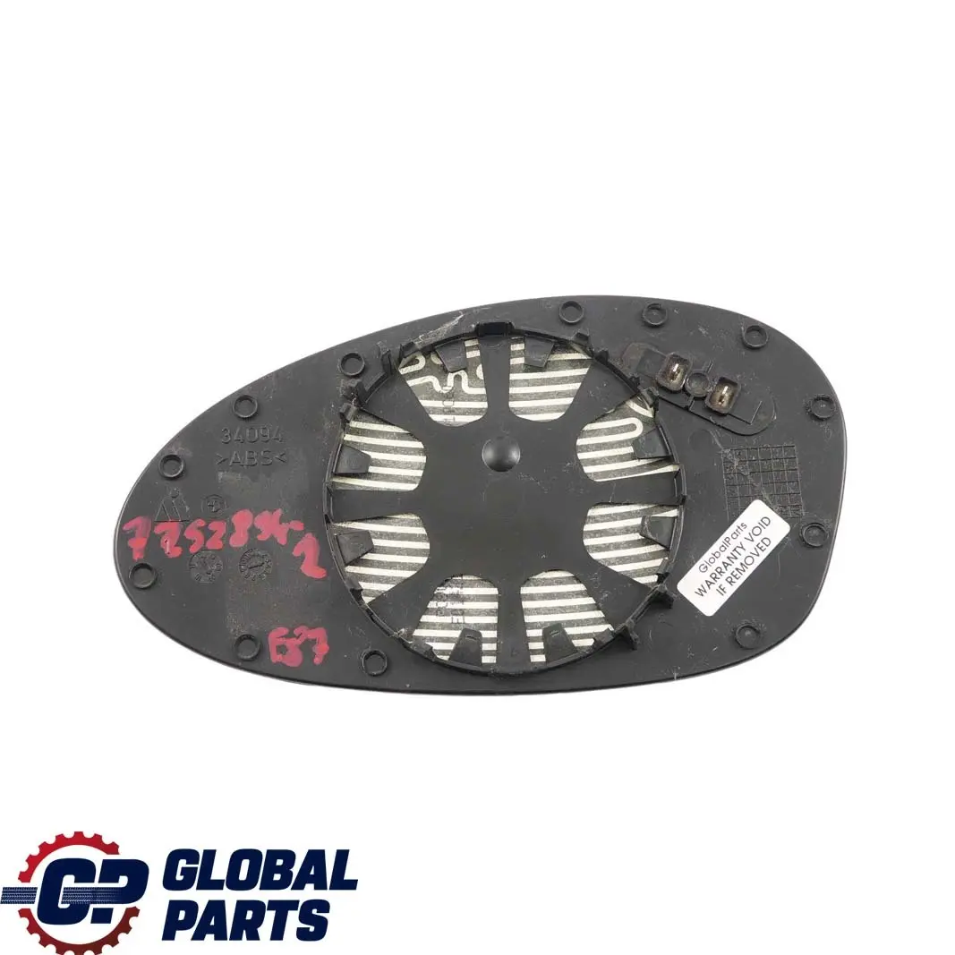 BMW 2 E81 E87 E90 E91 Espejo Calefactado Derecho Cristal Gran Angular - SKU 7252894-2 - Número de pieza 7252894
