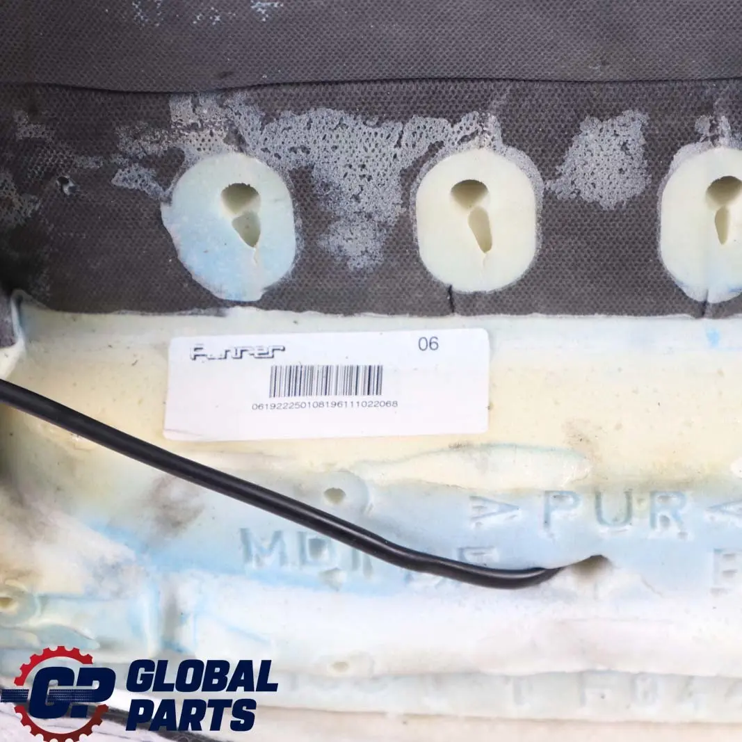 BMW 3 Series E92 Coupe Front Left N/S Heated Seat Backrest Cover Black Leather - SKU 7253093-2 - Part number 7253093
