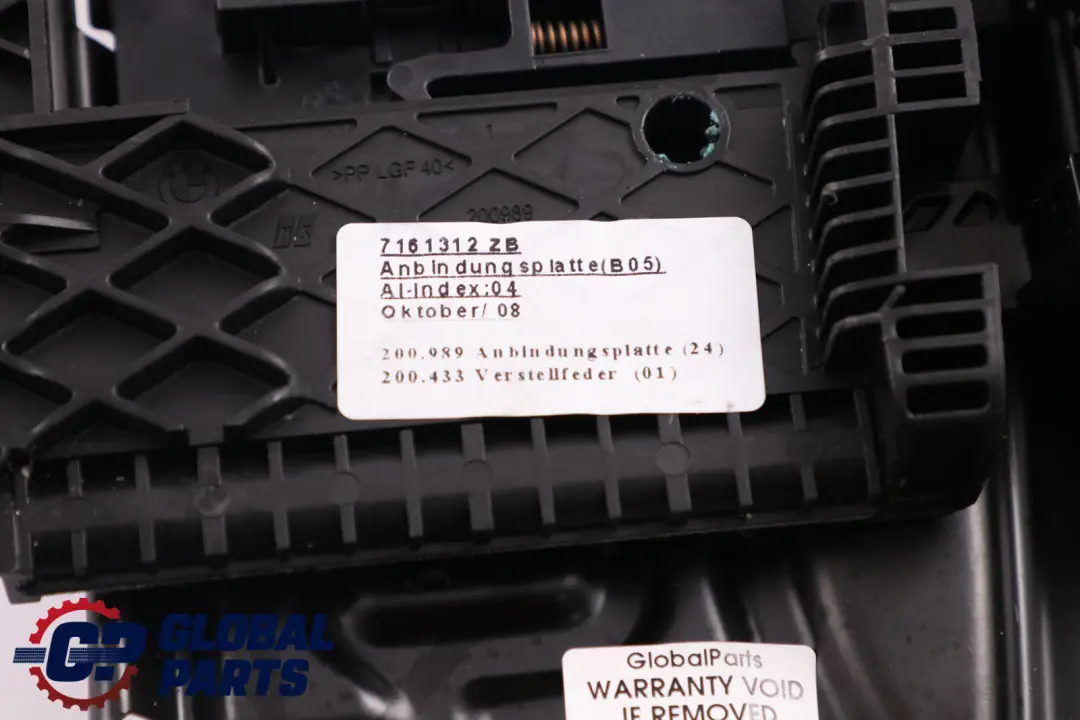 BMW E92 Sport Vordersitz Träger Oberschenkelauflage Creambeige 6979257 - SKU 7253202 - Teilenummer 9124297