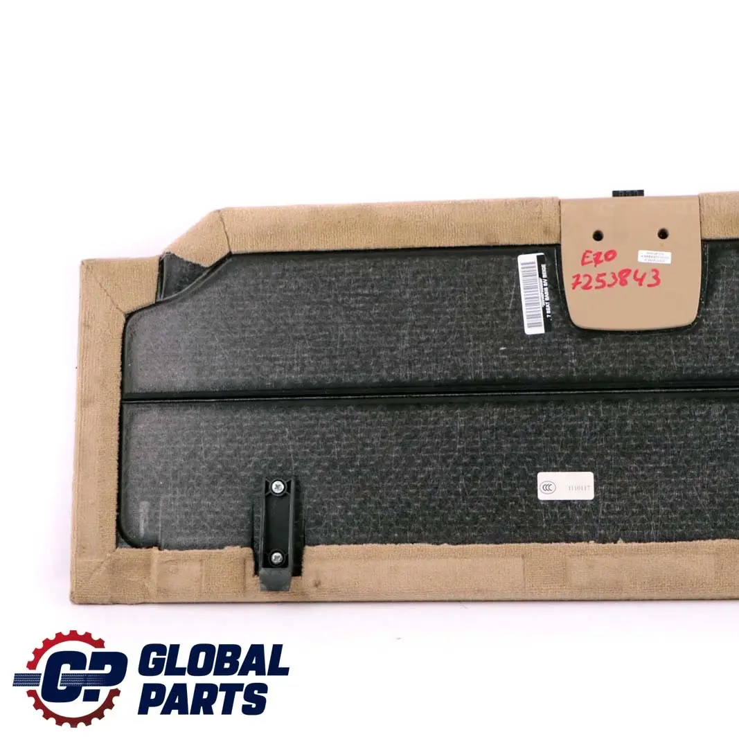 Boot Trunk Floor Carpet Luggage Compartment Beige to BMW X5 Series E70 with Part number 7253843 BMW X5 Series E70 Boot Trunk Floor Carpet Luggage Compartment Beige - SKU 7253843 - Part number 7253843