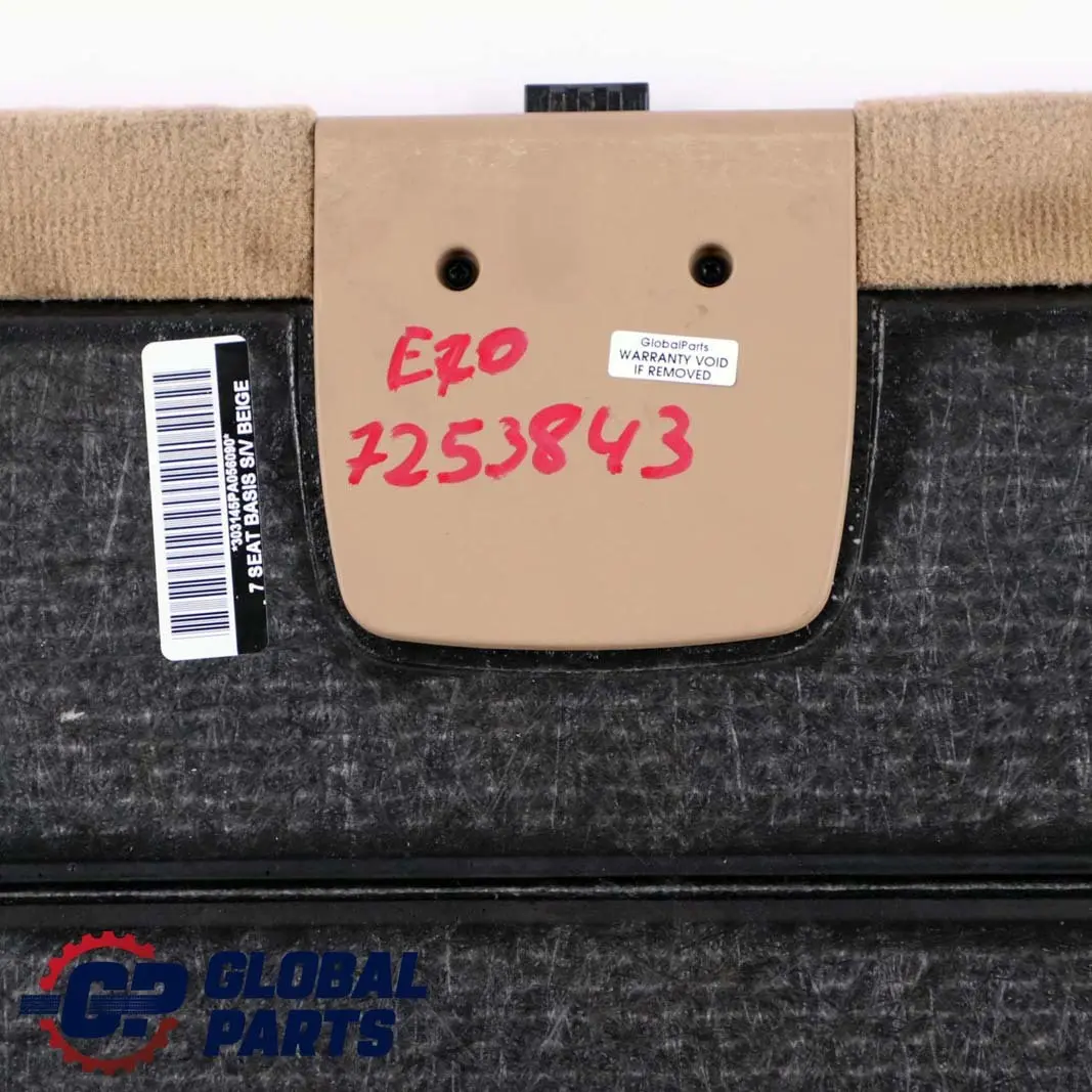 Boot Trunk Floor Carpet Luggage Compartment Beige to BMW X5 Series E70 with Part number 7253843 BMW X5 Series E70 Boot Trunk Floor Carpet Luggage Compartment Beige - SKU 7253843 - Part number 7253843