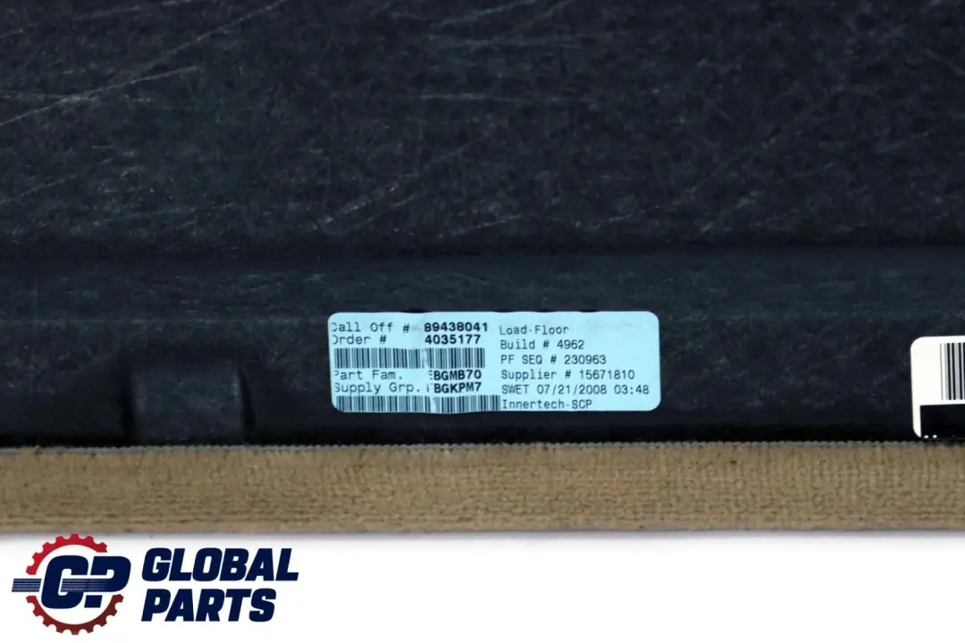 Einlegeboden Gepäckraum Verkleidung Beige für BMW X5 E70 mit Teilenummer 7253870 BMW X5 E70 Einlegeboden Gepäckraum Verkleidung Beige - SKU 7253870 - Teilenummer 7253870