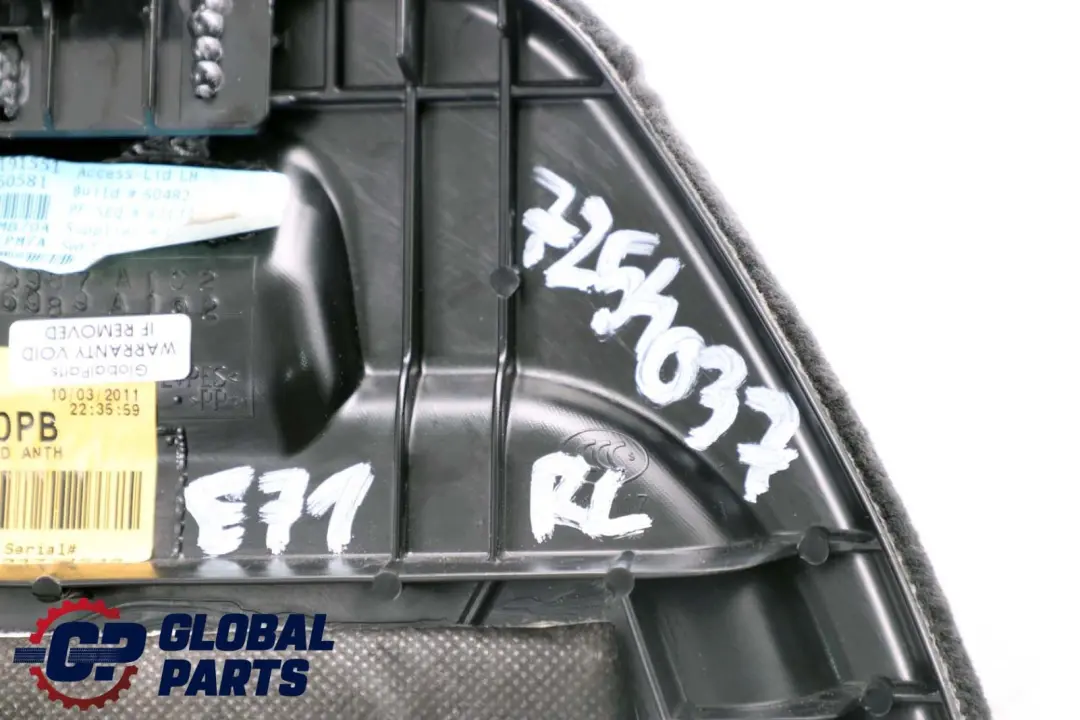 Klappe Links Gepäckraum Schwarz 6350581 für BMW X6 er E71 mit Teilenummer 7246989 BMW X6 er E71 Klappe Links Gepäckraum Schwarz 6350581 - SKU 7254037 - Teilenummer 7246989