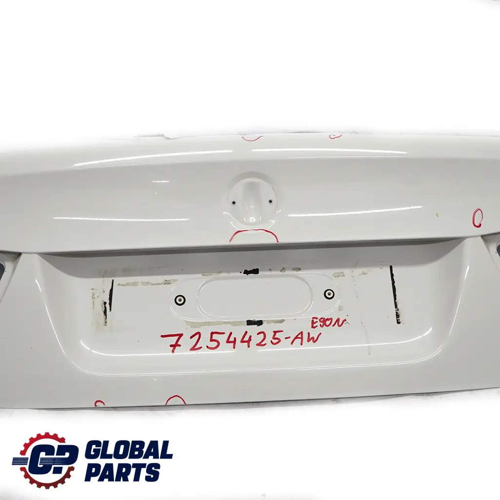BMW 3 E90 LCI Rear Trunk Boot Lid Tailgate Bootlid Alpinweiss White - 300 - SKU 7254425-AW - Part number 7254425