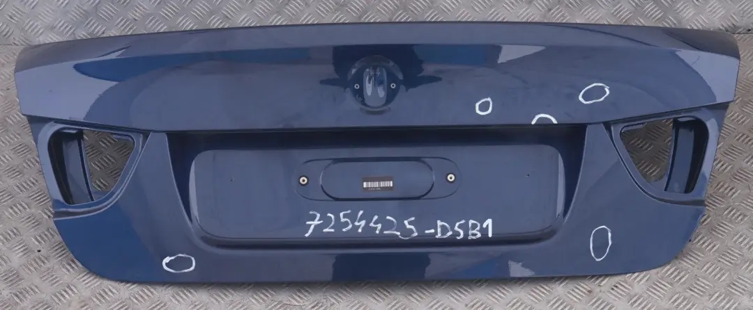 Trunk Boot Lid Tailgate Tiefseeblau Deep Sea Blue A to BMW 3 Series E90 LCI 1 Rear with Part number 7254425 BMW 3 Series E90 LCI 1 Rear Trunk Boot Lid Tailgate Tiefseeblau Deep Sea Blue A - SKU 7254425-DSB1 - Part number 7254425