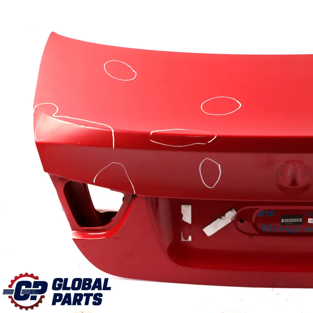 Trunk Boot Lid Tailgate Karmesinrot Crimson Red - A61 to BMW 3 Series E90 LCI Rear with Part number 7254425 BMW 3 Series E90 LCI Rear Trunk Boot Lid Tailgate Karmesinrot Crimson Red - A61 - SKU 7254425-KAR1 - Part number 7254425