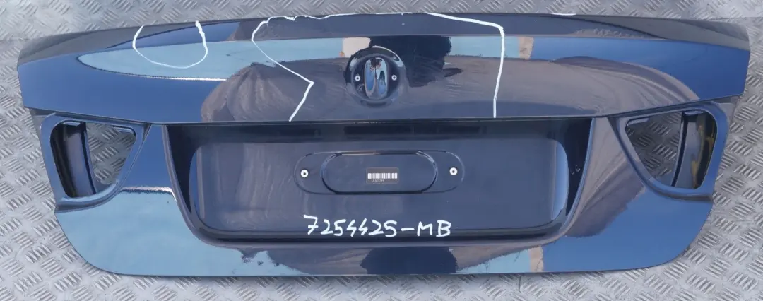 Trunk Boot Lid Tailgate Monacoblau Monaco Blue - A35 to BMW 3 Series E90 LCI Rear with Part number 7254425 BMW 3 Series E90 LCI Rear Trunk Boot Lid Tailgate Monacoblau Monaco Blue - A35 - SKU 7254425-MB - Part number 7254425