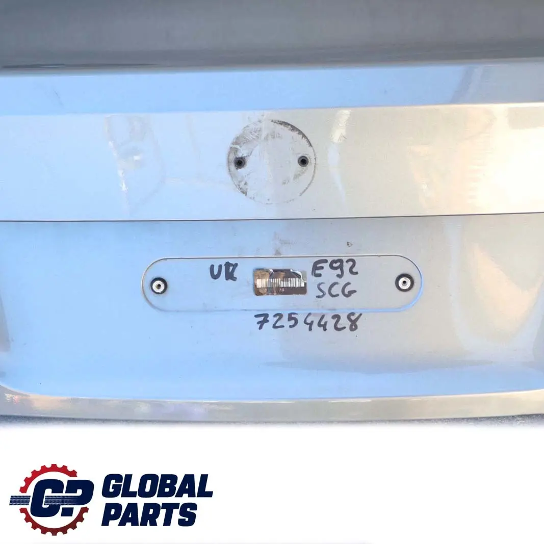 Boot Lid Rear Lid Spacegrau Space Grau Grey to BMW 3 E92 E92N LCI Coupe Tailgate with Part number 7254428 BMW 3 E92 E92N LCI Coupe Tailgate Boot Lid Rear Lid Spacegrau Space Grau Grey - SKU 7254428-SCG - Part number 7254428