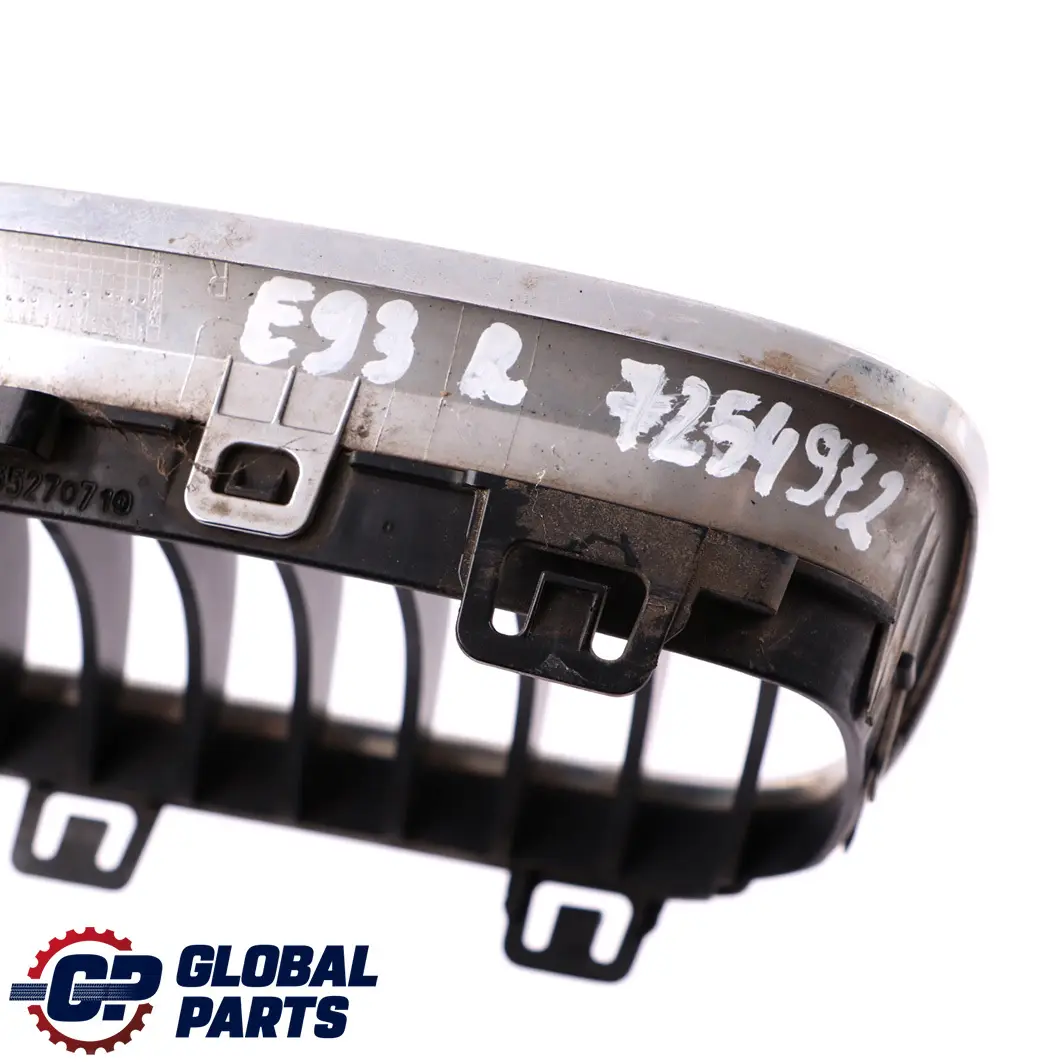 BMW E92 E93 LCI 335Is Kühler Grill Nierenrahmen Rechts Chrom - SKU 7254972 - Teilenummer 7254972