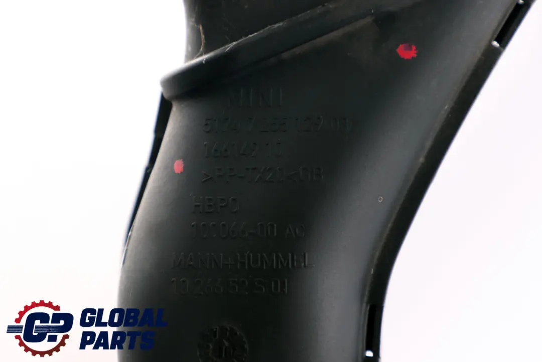Mini R55 R56 R57 LCI Brake Cooling Air Duct Channel Left N/S - SKU 7255129 - Part number 7255129
