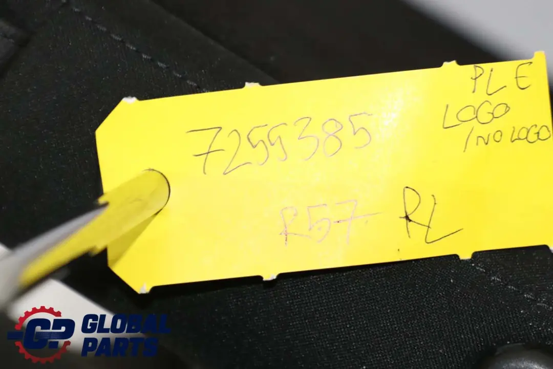 MINI Cabrio R57 Kanapa Oparcie Lewe Półskóra - SKU 7255385 - Numer Części 7255385