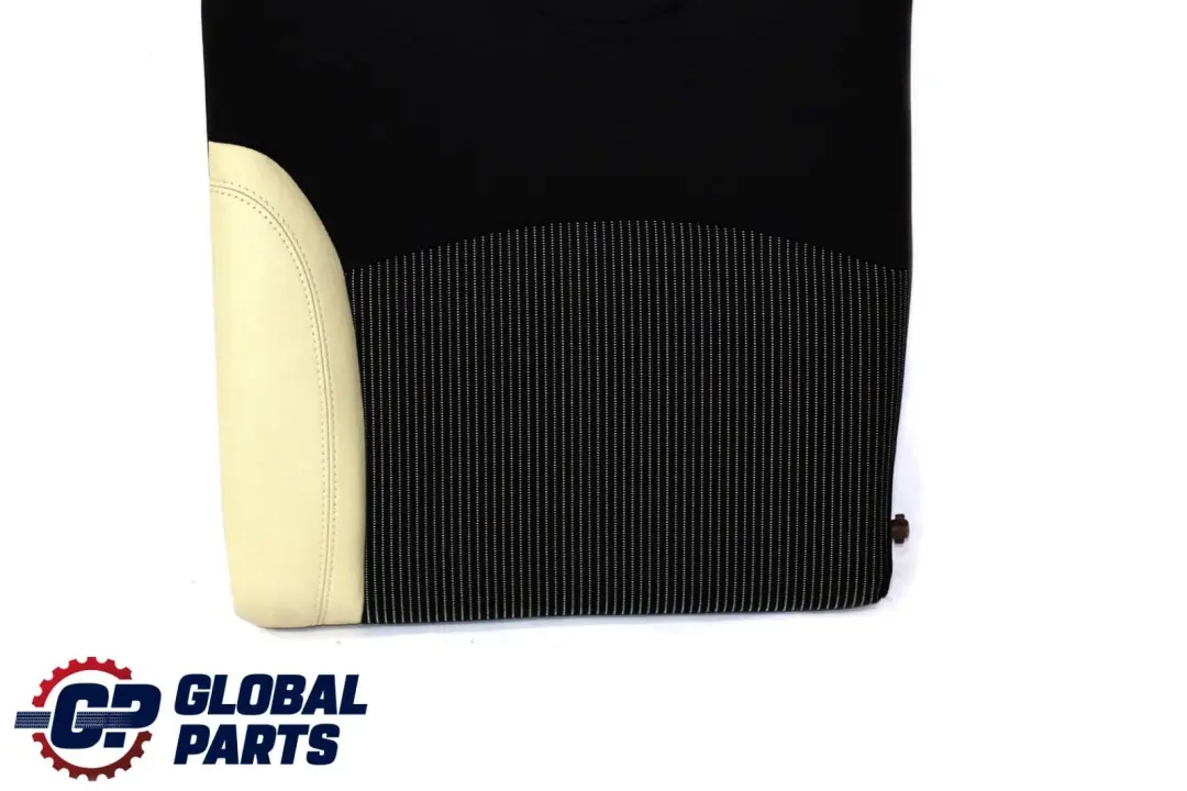 BMW Mini Cabrio R57 Bezug Lehne Leder Links Schwarz Cream White Weiss - SKU 7255385 - Teilenummer 7255385