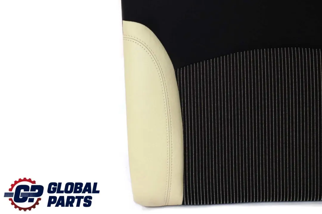 BMW Mini Cabrio R57 Bezug Lehne Leder Links Schwarz Cream White Weiss - SKU 7255385 - Teilenummer 7255385
