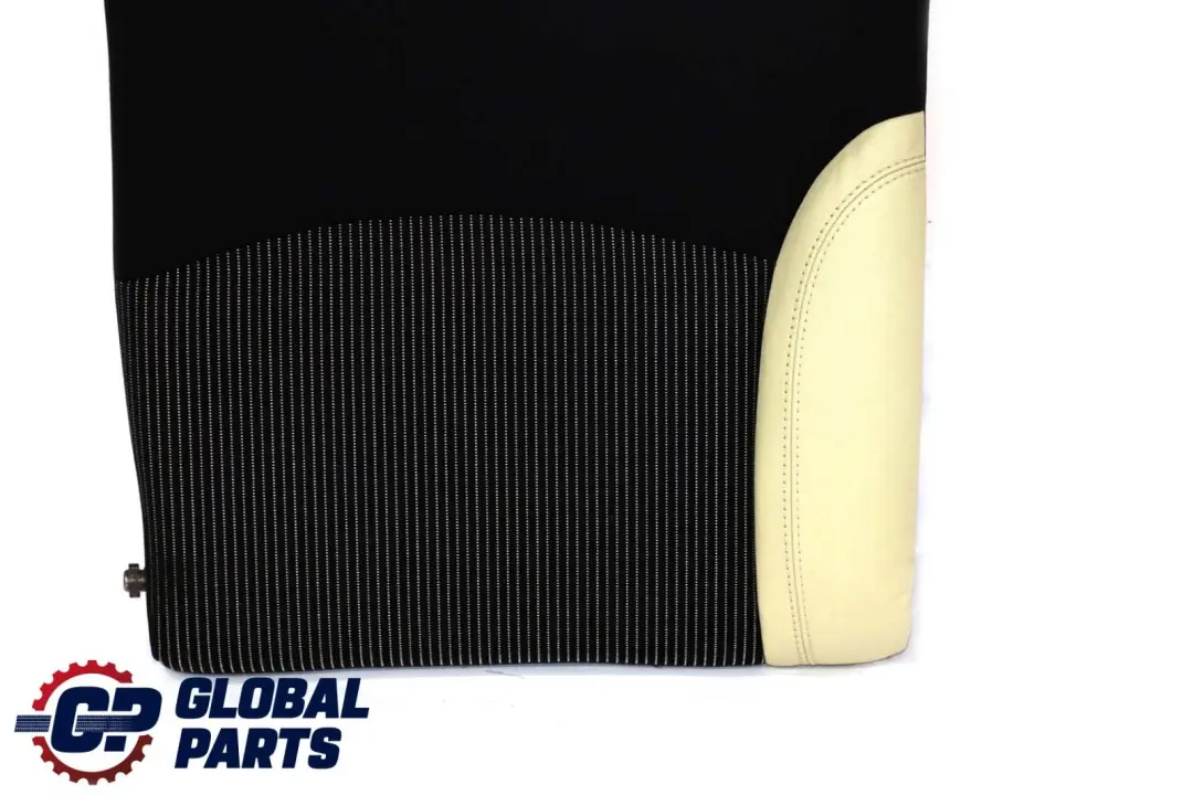 Asiento Trasero Derecho Medio Cuero Respaldo Negro Crema Blanco para Mini R57 Cabrio con número de pieza 7255386 Mini R57 Cabrio Asiento Trasero Derecho Medio Cuero Respaldo Negro Crema Blanco - SKU 7255386 - Número de pieza 7255386