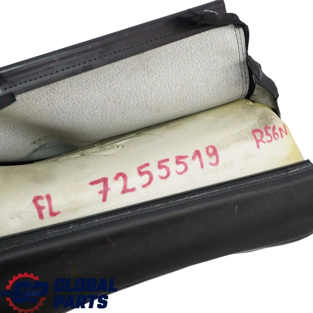 Front Left N/S Heated Sport Seat Backrest Leather Punch Black to BMW Mini R55 R56 with Part number 7255519 BMW Mini R55 R56 Front Left N/S Heated Sport Seat Backrest Leather Punch Black - SKU 7255519 - Part number 7255519