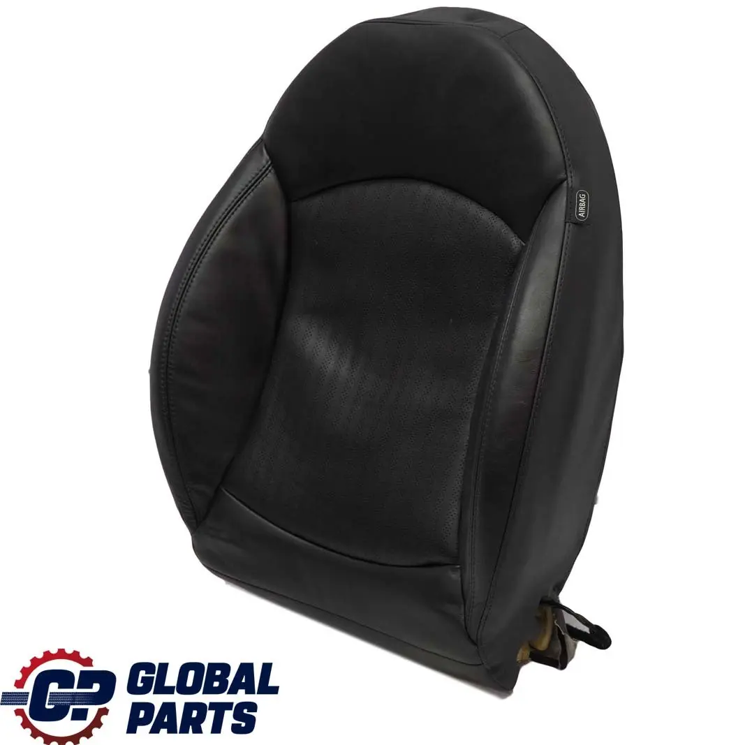 BMW Mini R55 R56 Front Left N/S Heated Sport Seat Backrest Leather Punch Black - SKU 7255519 - Part number 7255519