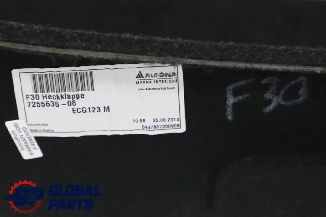 Osłona obudowa klapy bagażnika do BMW F30 o numerze 7255636 BMW F30 Osłona obudowa klapy bagażnika - SKU 7255636 - Numer Części 7255636