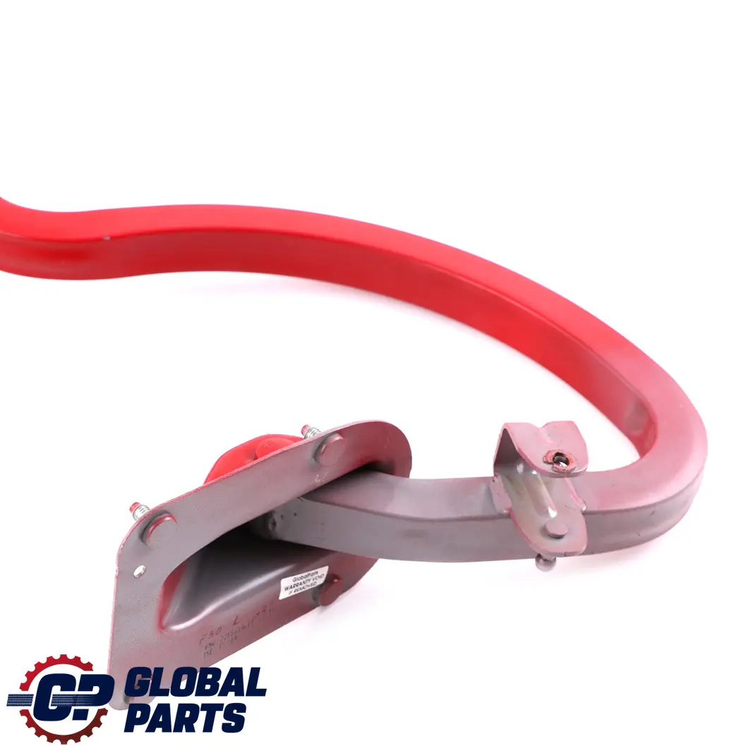 Braccio cerniera baule sinistro Melbourne Red Metallic A75 per BMW F30 con numero di parte 7255637 BMW F30 Braccio cerniera baule sinistro Melbourne Red Metallic A75 - SKU 7255637-MRT - Numero di parte 7255637