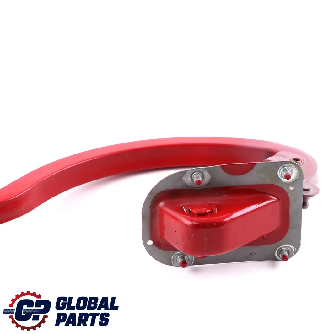 BMW F30 Left Trunk Lid Hinge Arm Melbourne Red Metallic A75 - SKU 7255637-MRT - Part number 7255637