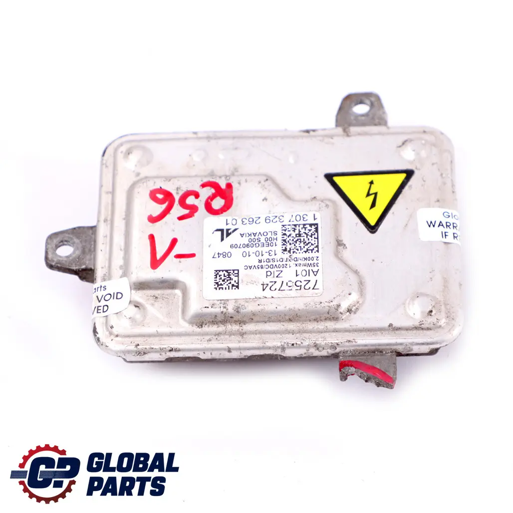 Unidad control luz xenón para BMW E63 E92 Mini Cooper R56 R55 R57 con número de pieza 7255724 BMW E63 E92 Mini Cooper R56 R55 R57 Unidad control luz xenón - SKU 7255724-1 - Número de pieza 7255724
