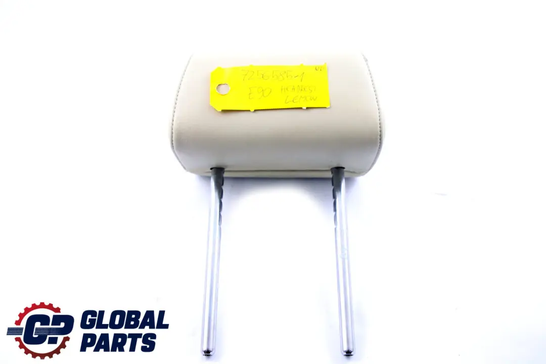 Left Right N/O/S Backrest Headrest Leather Lemon to BMW 3 E90 E91 1 Rear Seat with Part number 7256585 BMW 3 E90 E91 1 Rear Seat Left Right N/O/S Backrest Headrest Leather Lemon - SKU 7256585-1 - Part number 7256585