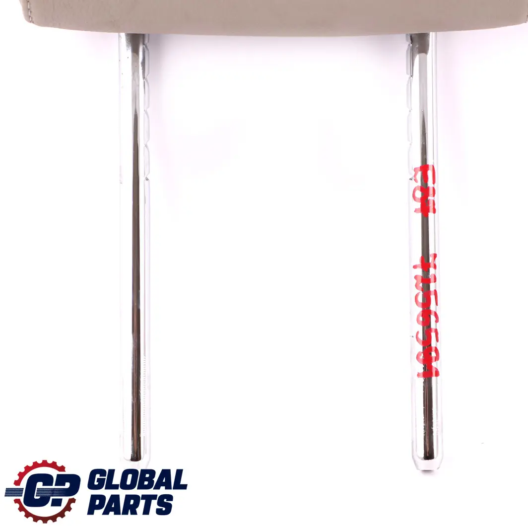 Leather Boston Beige Rear Seat Left Right N/O/S Headrest to BMW E81 E82 E87 with Part number 7256591 BMW E81 E82 E87 Leather Boston Beige Rear Seat Left Right N/O/S Headrest - SKU 7256591 - Part number 7256591