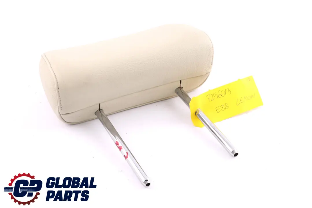 Left Right N/O/S Headrest Leather Lemon to BMW 1 E88 Convertible Rear Seat with Part number 7256613 BMW 1 E88 Convertible Rear Seat Left Right N/O/S Headrest Leather Lemon - SKU 7256613 - Part number 7256613