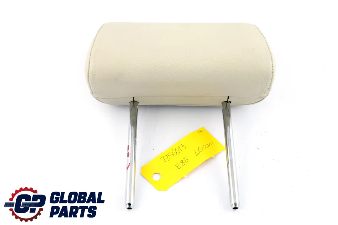 Left Right N/O/S Headrest Leather Lemon to BMW 1 E88 Convertible Rear Seat with Part number 7256613 BMW 1 E88 Convertible Rear Seat Left Right N/O/S Headrest Leather Lemon - SKU 7256613 - Part number 7256613