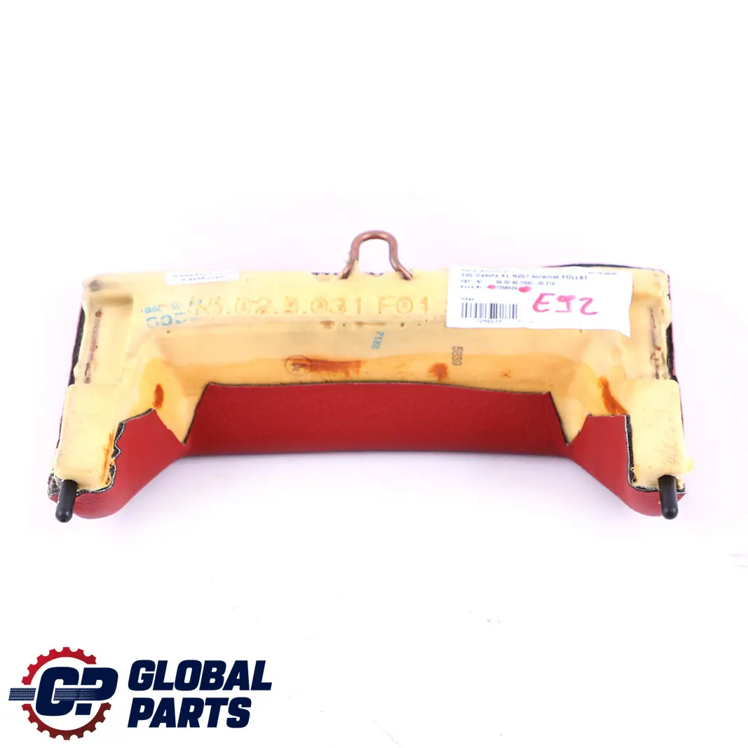 BMW E92 Interior Asiento Trasero Inferior Acolchado Cubierta Cuero Rojo Dakota - SKU 7256639 - Número de pieza 7256639