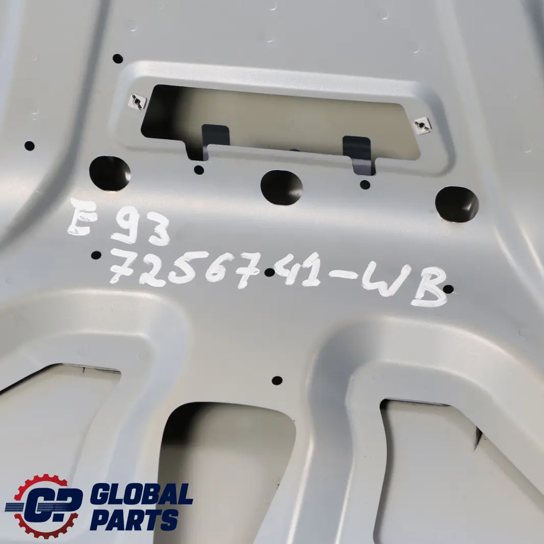 Boot Trunk Lid Bluewater Metallic - 896 to BMW 3 E93 Convertible Tailgate Rear with Part number 7256741 BMW 3 E93 Convertible Tailgate Rear Boot Trunk Lid Bluewater Metallic - 896 - SKU 7256741-WB - Part number 7256741