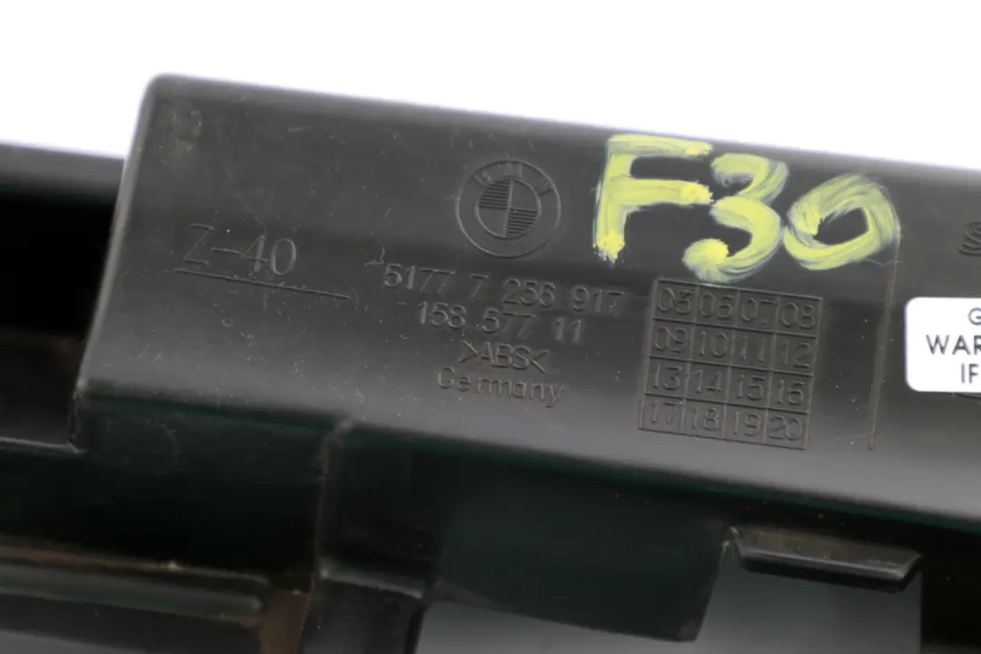 S55 Halteleiste Links M Aerodynamikpaket für BMW 3 er F30 F31 F80 M3 mit Teilenummer 7256917 BMW 3 er F30 F31 F80 M3 S55 Halteleiste Links M Aerodynamikpaket - SKU 7256917 - Teilenummer 7256917