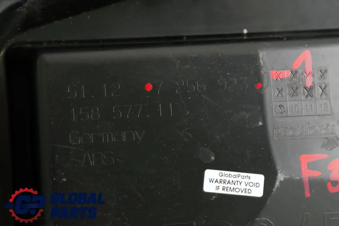 BMW F30 Ślizg Uchwyt Zderzaka Lewy Tył - SKU 7256923-1 - Numer Części 7256923
