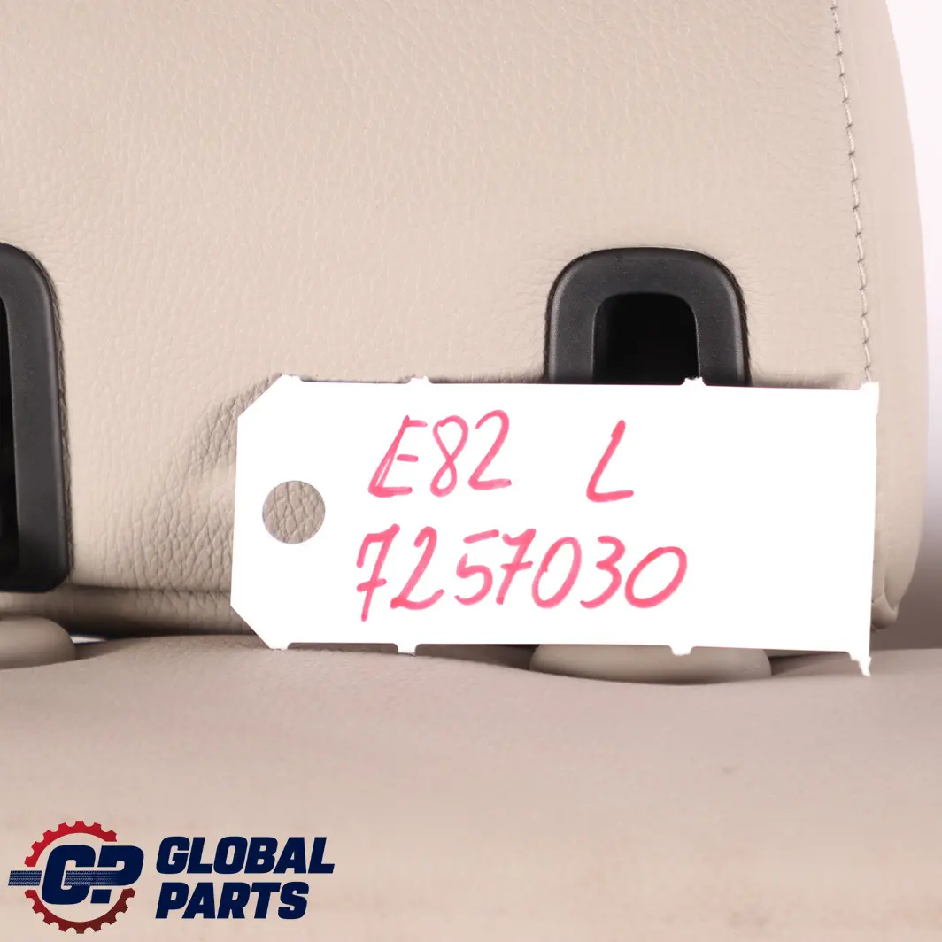 Leather Backrest Left N/S Boston Beige to BMW 1 E82 Coupe Rear Seat Cover with Part number 7257030 BMW 1 E82 Coupe Rear Seat Cover Leather Backrest Left N/S Boston Beige - SKU 7257030 - Part number 7257030