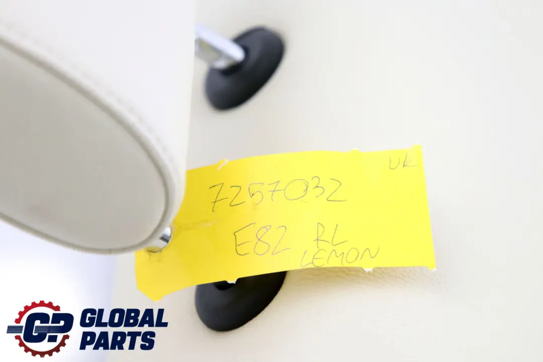 Leather Backrest Left N/S Lemon to BMW 1 Series E82 Coupe Rear Seat Cover with Part number 7257032 BMW 1 Series E82 Coupe Rear Seat Cover Leather Backrest Left N/S Lemon - SKU 7257032 - Part number 7257032